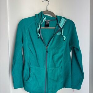 The North Face blue Fleece full zip sweater
